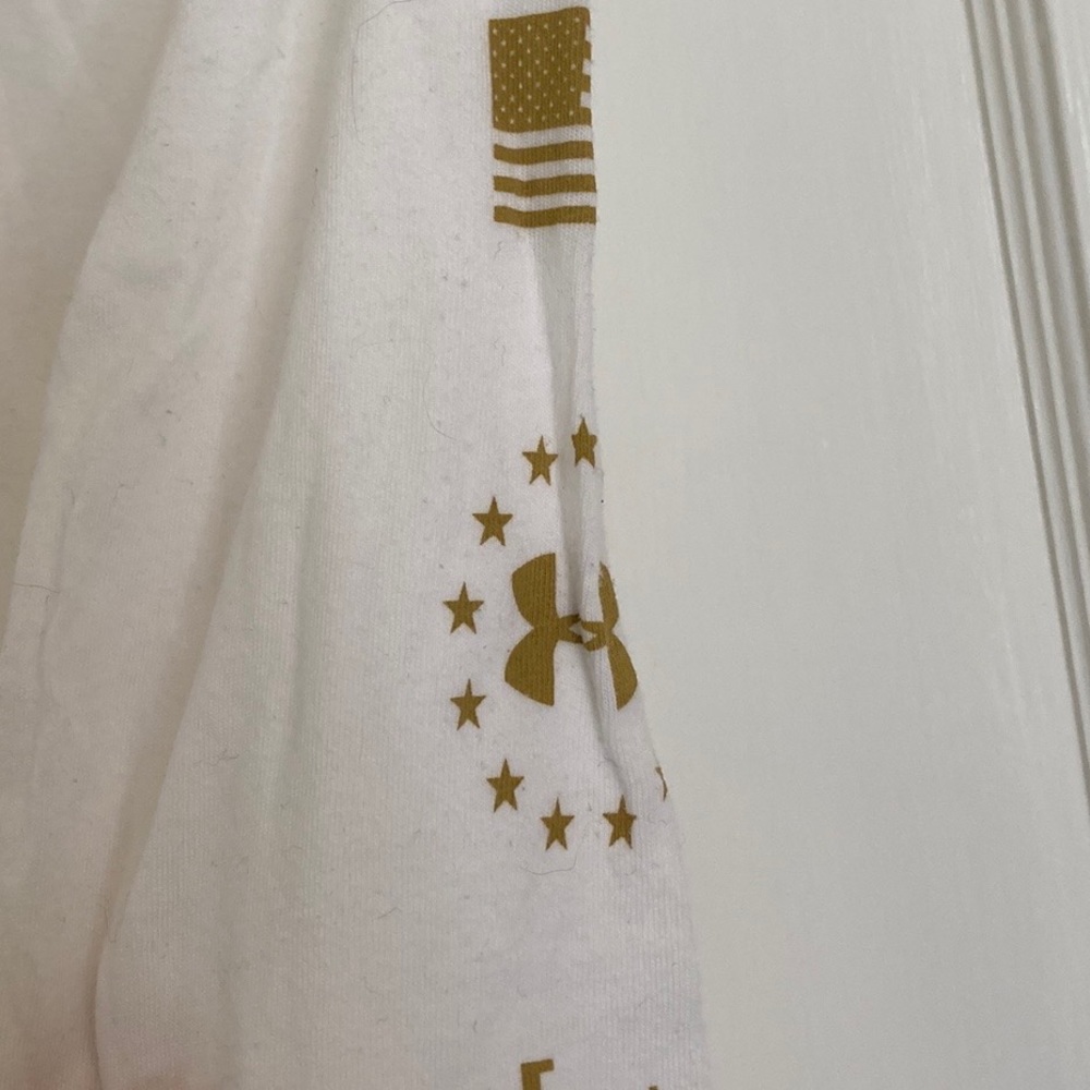 Under Armour Long Sleeve Project Rock Respect White T-Shirt - Picture 4 of 12